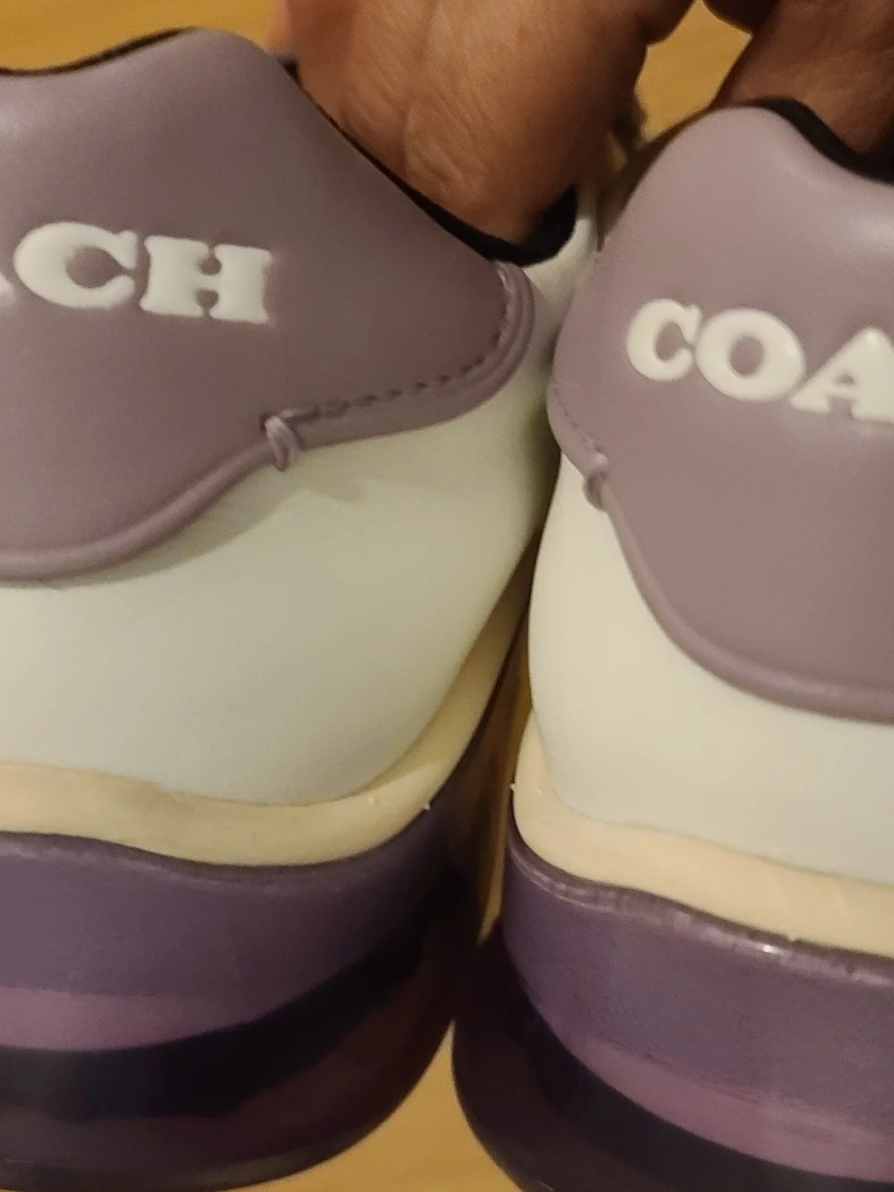 Coach Men's Lavender, Gray & Black Low-Top Sneaker